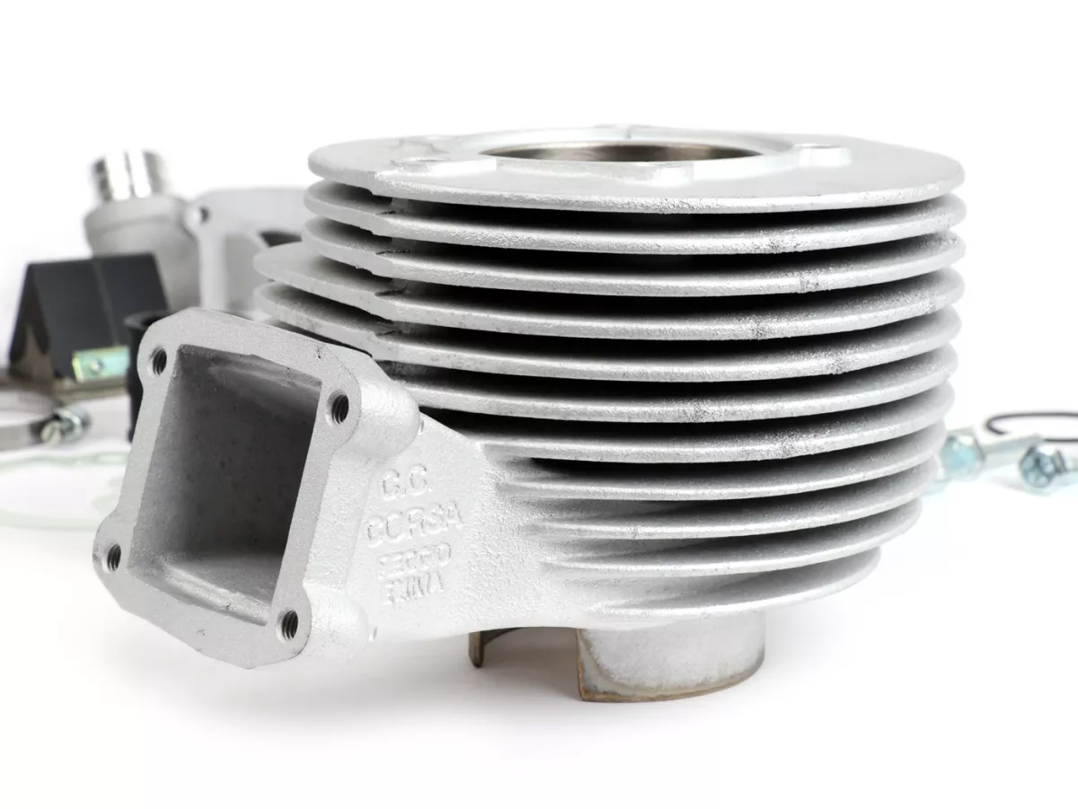 Cilindro -CC CORSA 160 ccm MEMBRANA ENTRADA, Bastidor ancho, Faro Basso, Ø=60mm, carrera=57mm- Vespa 1953-1959, VM, VN, ACMA, VB1T, VGL1T, VL1T