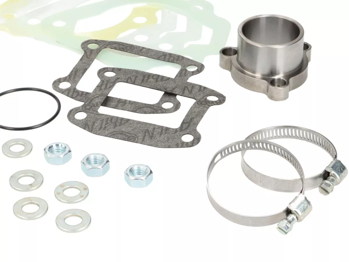 Cilinder -CC CORSA 175 ccm MEMBRANE INLET, Breedframe, Faro Basso, Ø=61mm, slag=60mm- Vespa 1953-1959, VM, VN, ACMA, VB1T, VGL1T, VL1T