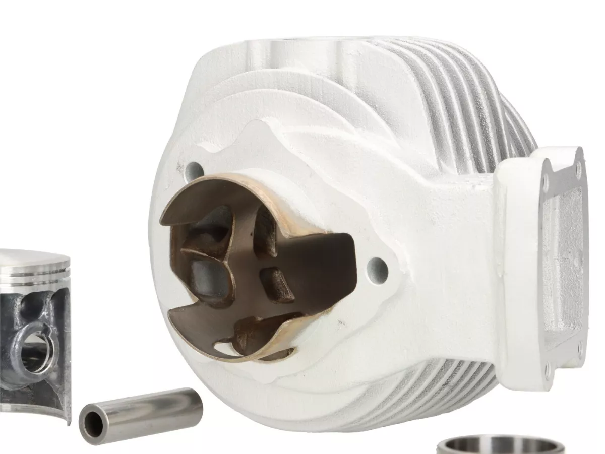 Cilinder -CC CORSA 175 ccm MEMBRANE INLET, Breedframe, Faro Basso, Ø=61mm, slag=60mm- Vespa 1953-1959, VM, VN, ACMA, VB1T, VGL1T, VL1T