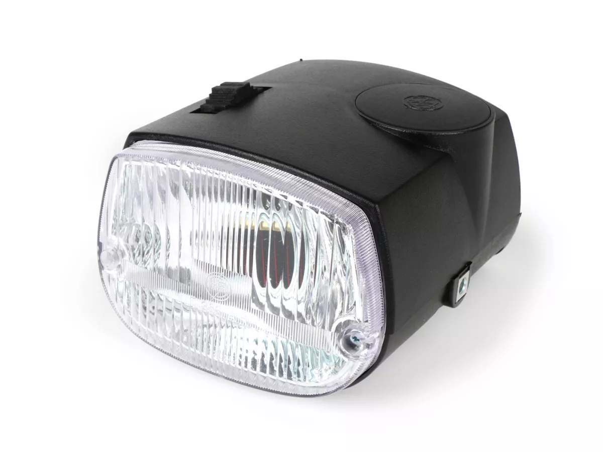 Faro delantero incl. carcasa -SIEM- Piaggio Ciao P, Ciao PV, Ciao PX - Gris con número DGM