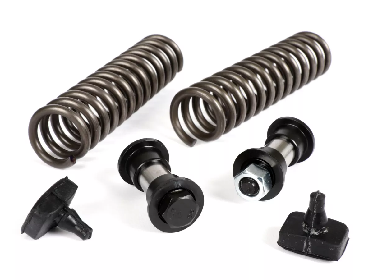Kit de mantenimiento soporte eje -CIF- Piaggio Ciao PX incl. tornillos, casquillos, muelles, topes de goma