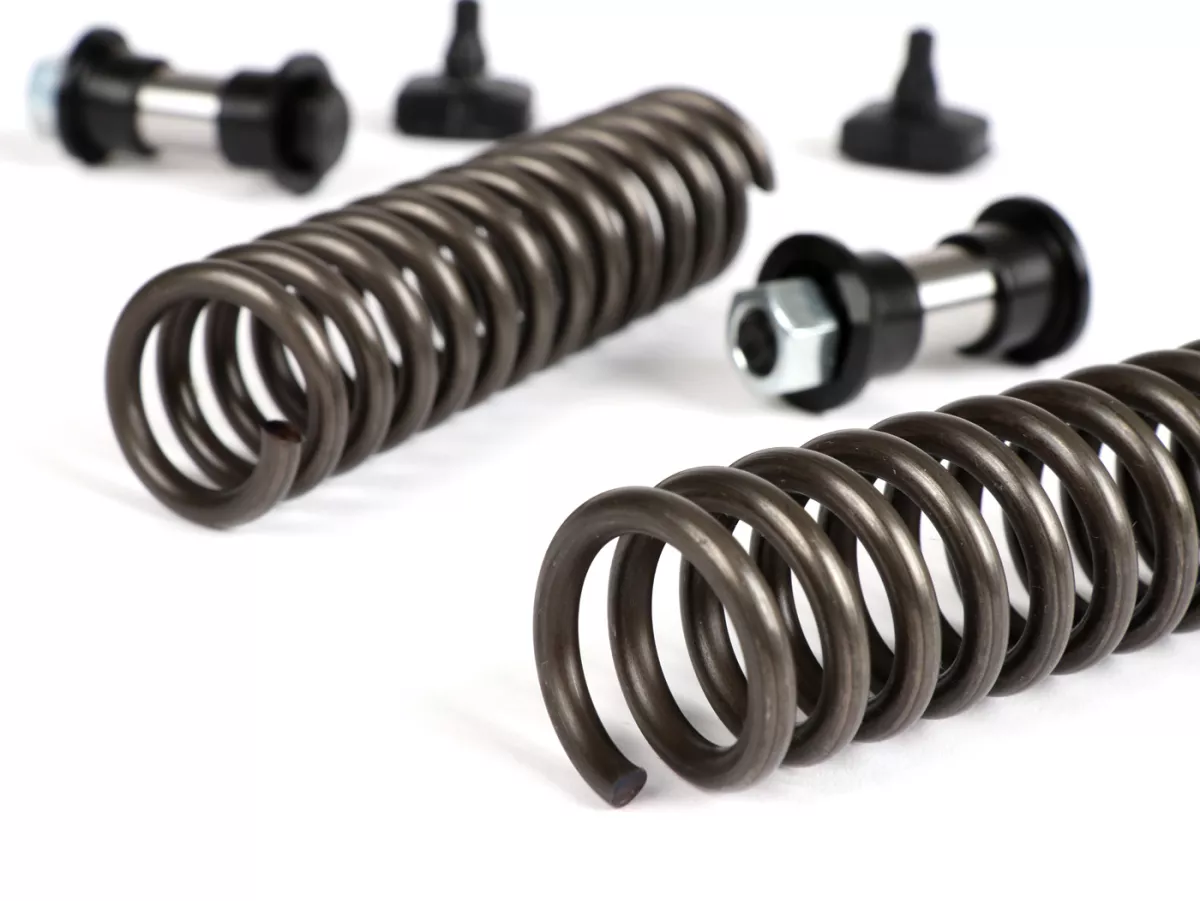 Kit de mantenimiento soporte eje -CIF- Piaggio Ciao PX incl. tornillos, casquillos, muelles, topes de goma