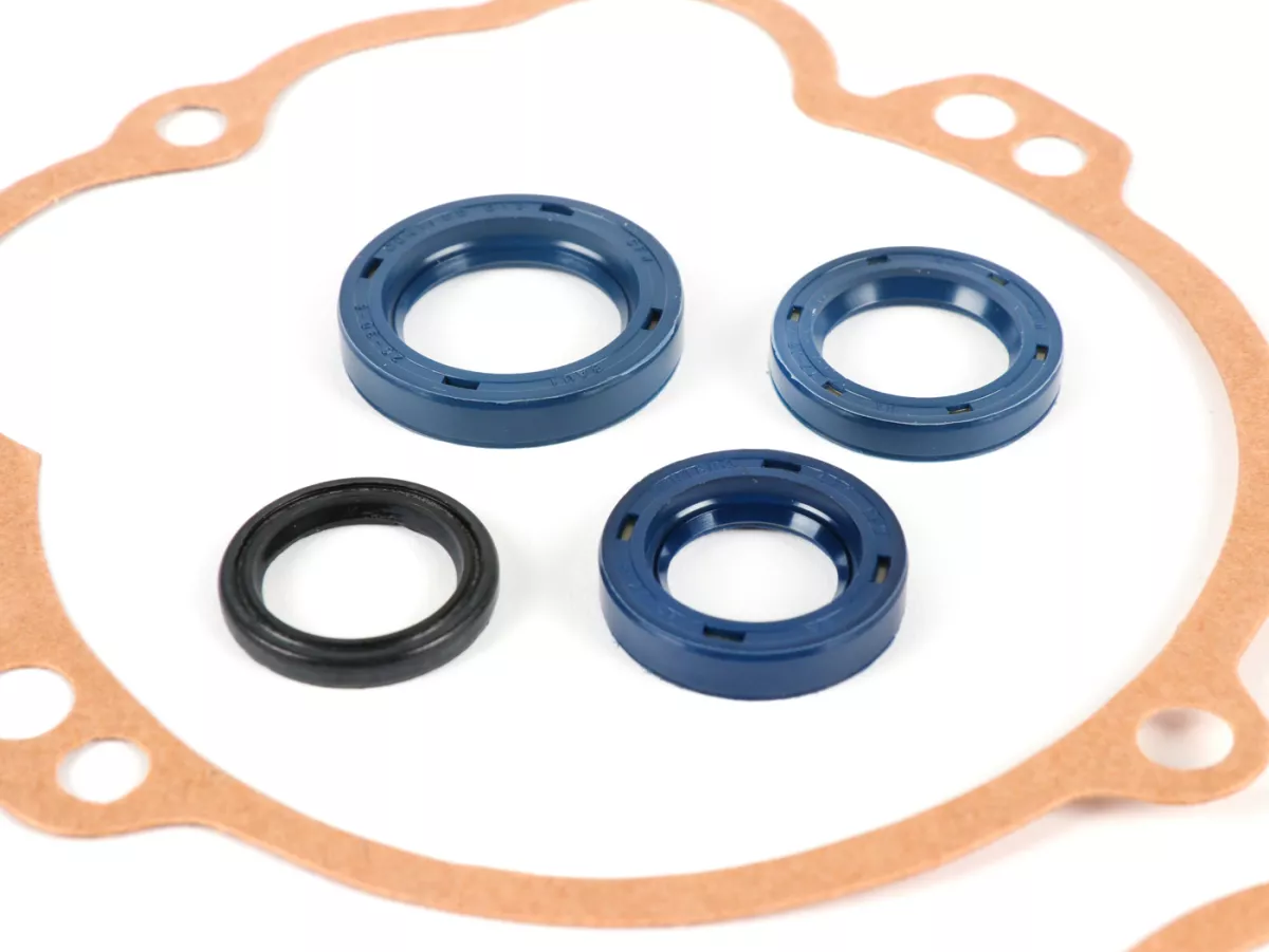 Motorpakkingset incl. asafdichtingen -CIF- Piaggio Ciao, Bravo, SI - voertuigen met mono-aandrijving