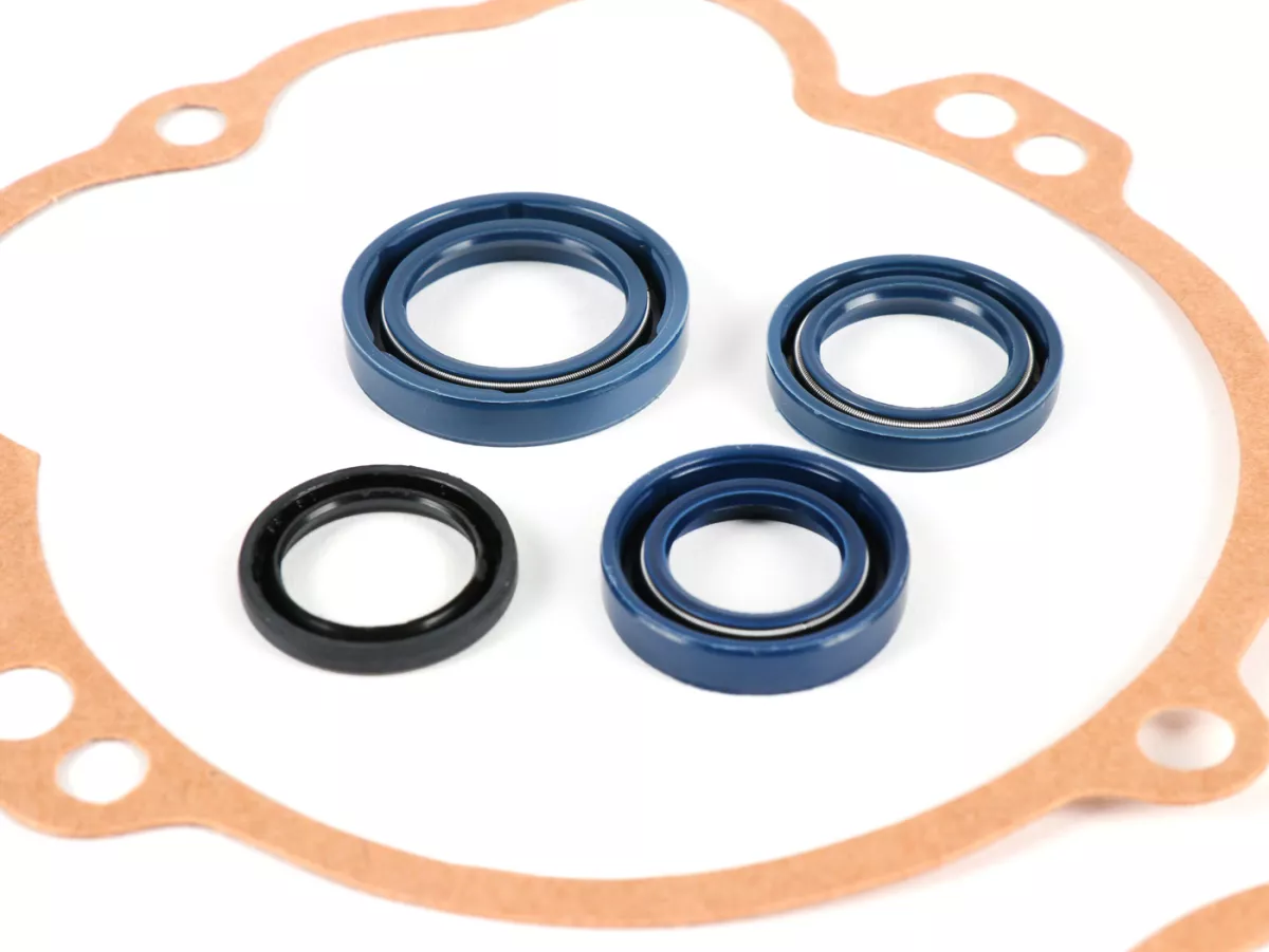 Motorpakkingset incl. asafdichtingen -CIF- Piaggio Ciao, Bravo, SI - voertuigen met mono-aandrijving
