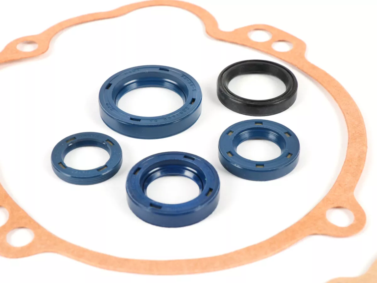 Motorpakkingset incl. asafdichtingen -CIF- Piaggio Ciao, Bravo, SI - voertuigen met variator
