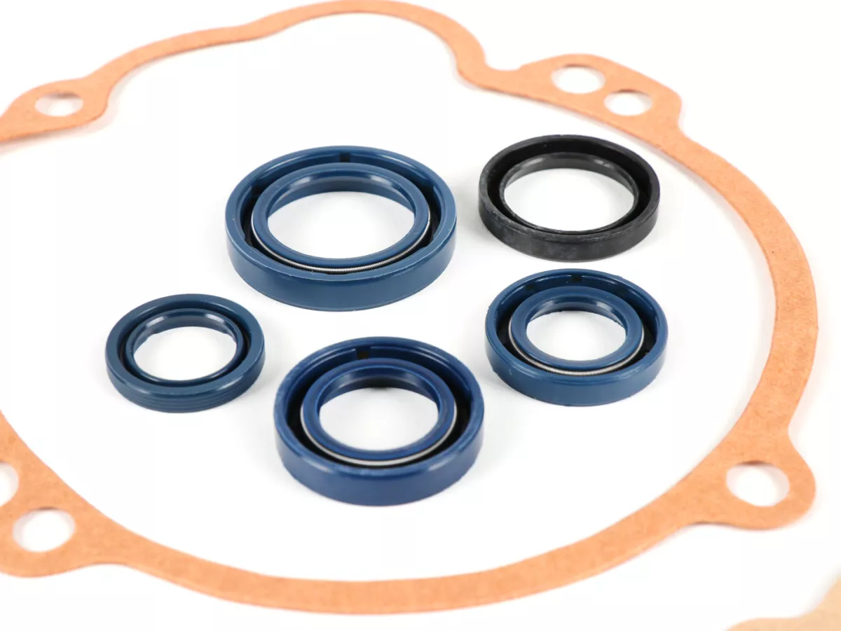 Motorpakkingset incl. asafdichtingen -CIF- Piaggio Ciao, Bravo, SI - voertuigen met variator