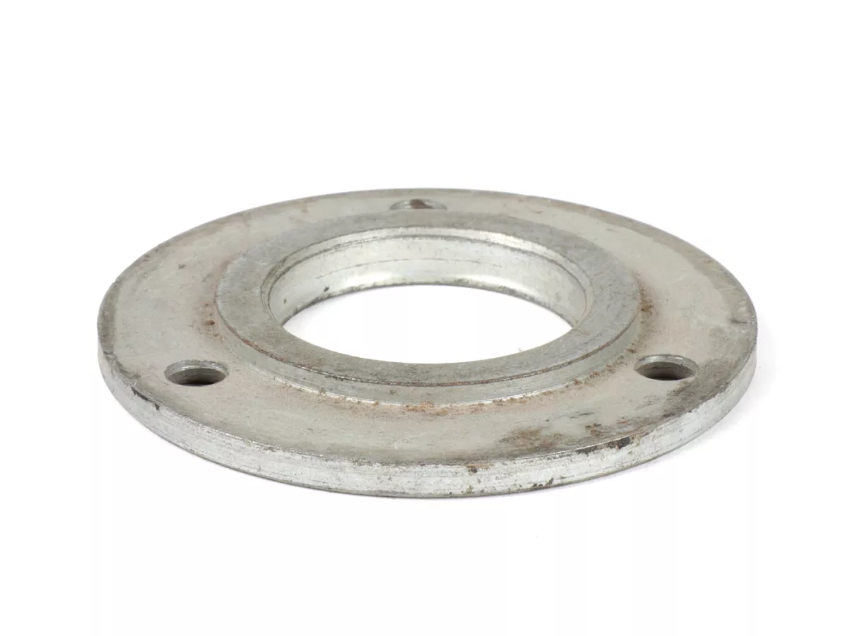 Plaque de maintien et support de spy de vilebrequin côté transmission -CASA LAMBRETTA- Lambretta J 50, J 50 De Luxe, J 50 Special, J 100 Cento, J 125 (3 Gang), Lui 50 C/CL