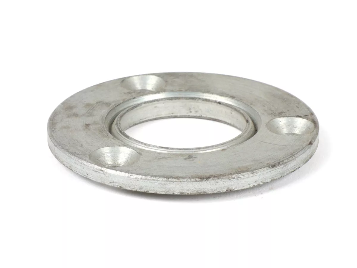 Plaque de maintien et support de spy de vilebrequin côté transmission -CASA LAMBRETTA- Lambretta J 50, J 50 De Luxe, J 50 Special, J 100 Cento, J 125 (3 Gang), Lui 50 C/CL