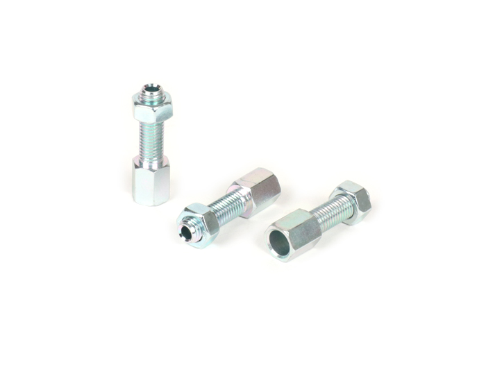 Adjuster screw set M7 x 25mm -CASA LAMBRETTA, Long Neck- galvanised