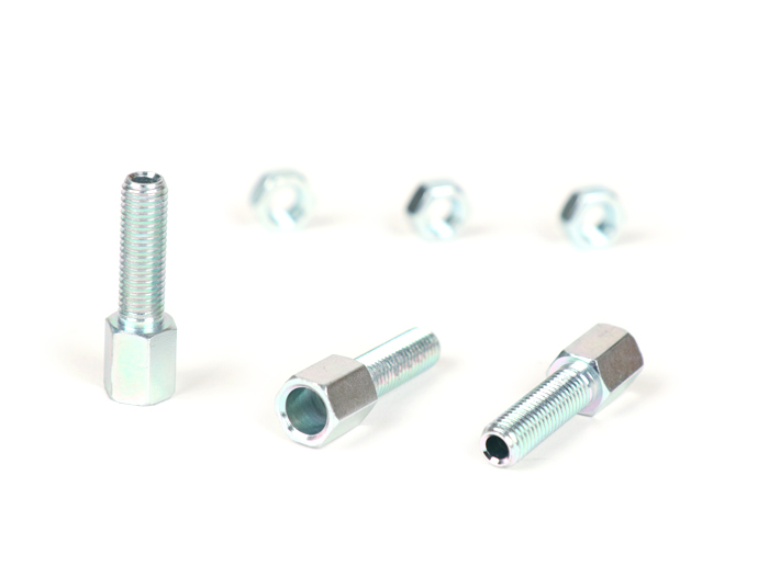 Adjuster screw set M7 x 25mm -CASA LAMBRETTA, Long Neck- galvanised