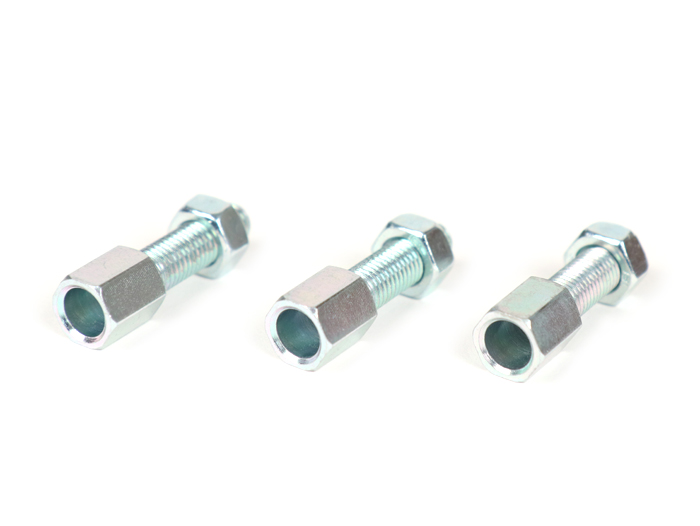 Adjuster screw set M7 x 25mm -CASA LAMBRETTA, Long Neck- galvanised
