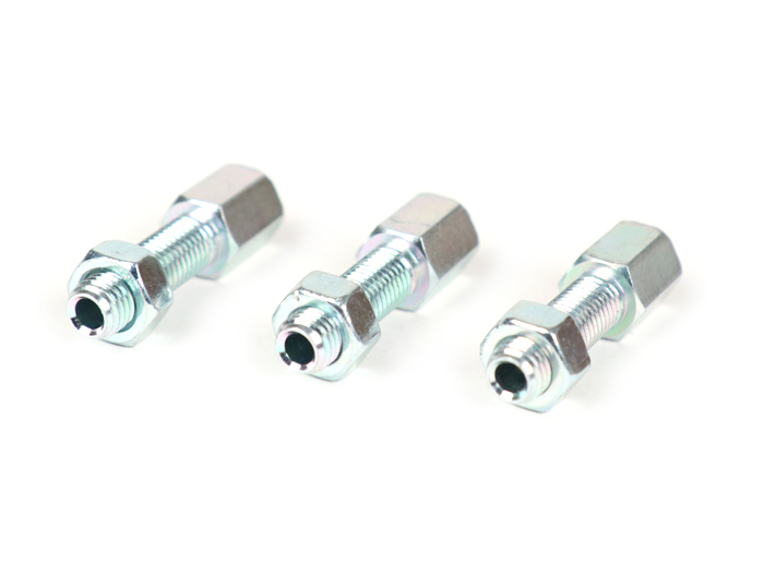 Adjuster screw set M7 x 25mm -CASA LAMBRETTA, Long Neck- galvanised