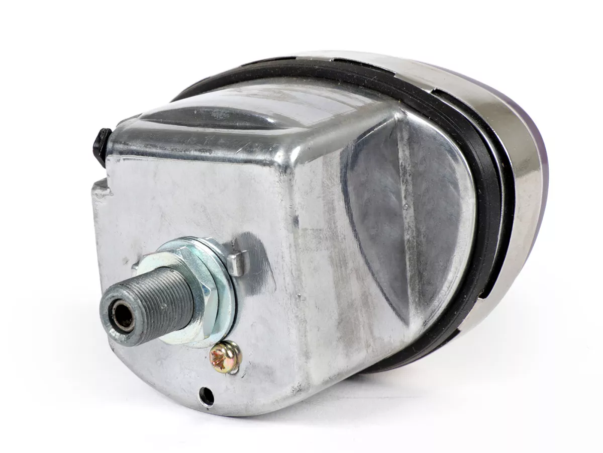 Speedometer -KUALITAS OEM 100km/jam (1965-1971 logo sechseck baru) - Vespa 50 Super Sprint (SS50, V5SS1T 1970-), Super Sprint 90 (SS90, V9SS1T, 1970-), 125 Primavera (PV125, VMA2T 22875-192095), 125 Super (VNC1T, 1970-), 150 Super (VBC1T, 1970-251419), 12