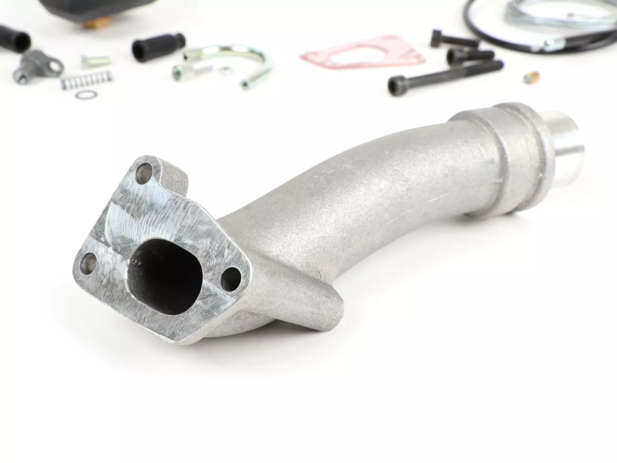 Kit carburateur -POLINI 3 goujons, 24mm Dellorto PHBL, admission rotative- Vespa PK XL