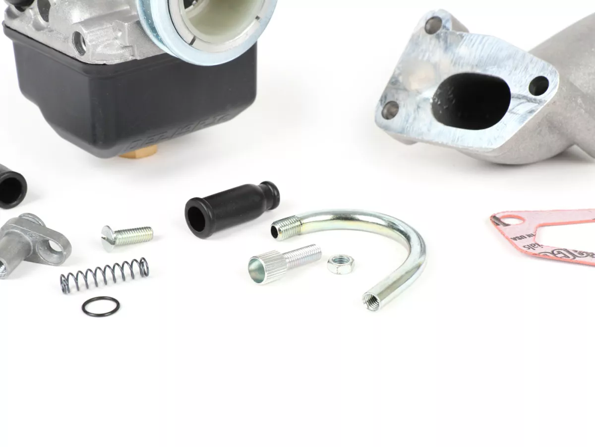 Kit carburateur -POLINI 3 goujons, 24mm Dellorto PHBL, admission rotative- Vespa PK XL