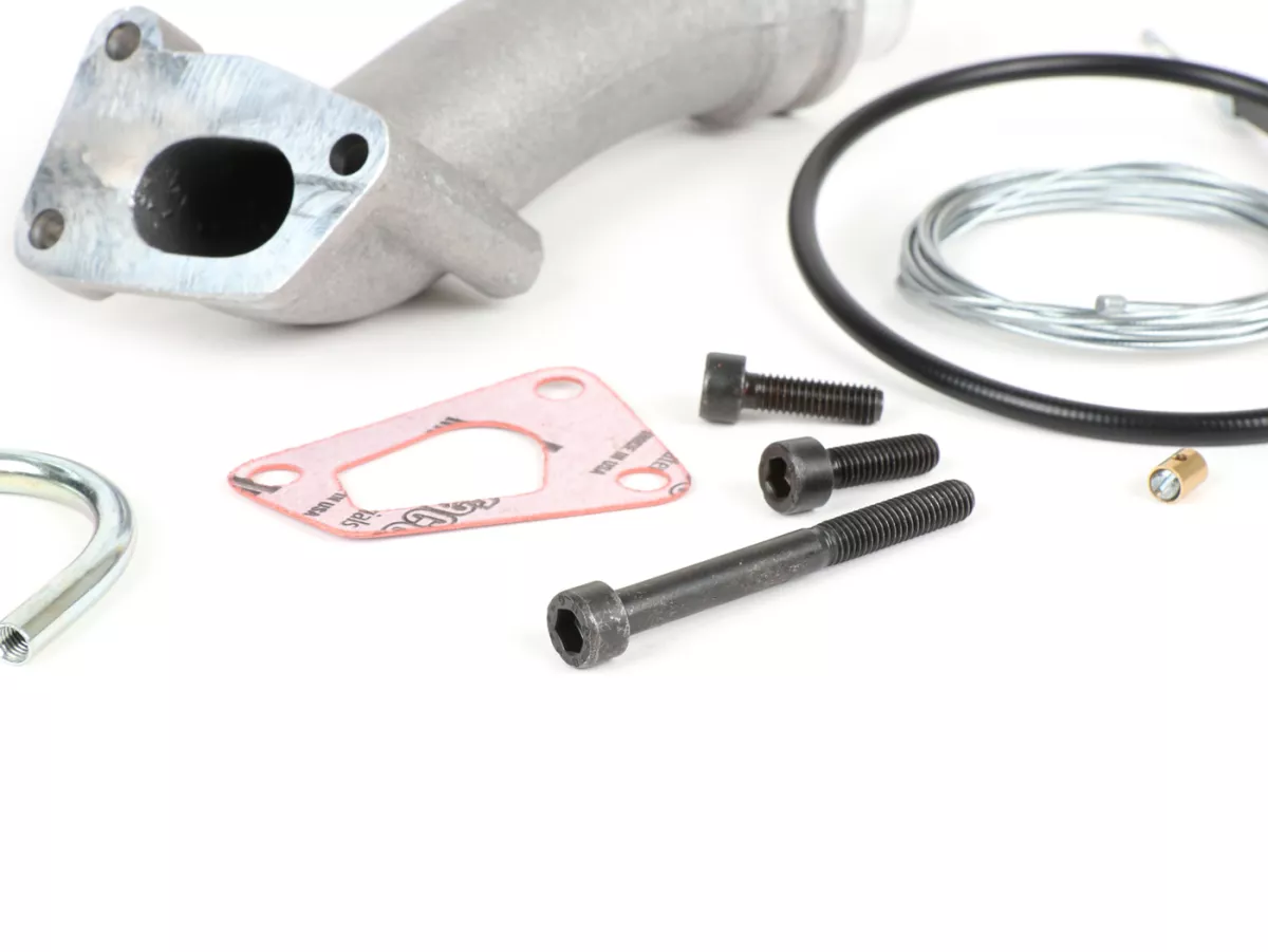 Kit carburateur -POLINI 3 goujons, 24mm Dellorto PHBL, admission rotative- Vespa PK XL