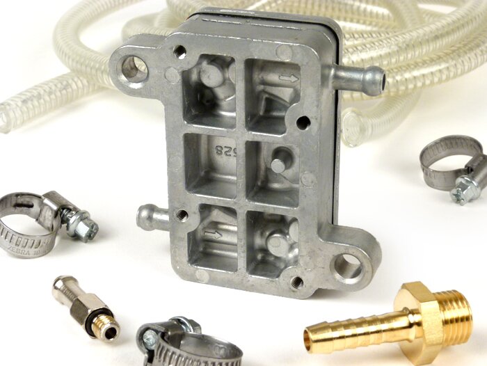 Benzinepompset -MIKUNI- Debiet 14 l/u - Type spiraalversterkte Toyox-slang