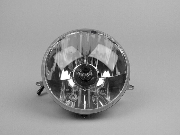 Headlight -PIAGGIO Ø=146mm- Vespa PX EFL (since 2001) - H4, clear glass, left hand traffic