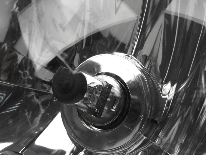 Headlight -PIAGGIO Ø=146mm- Vespa PX EFL (since 2001) - H4, clear glass, left hand traffic