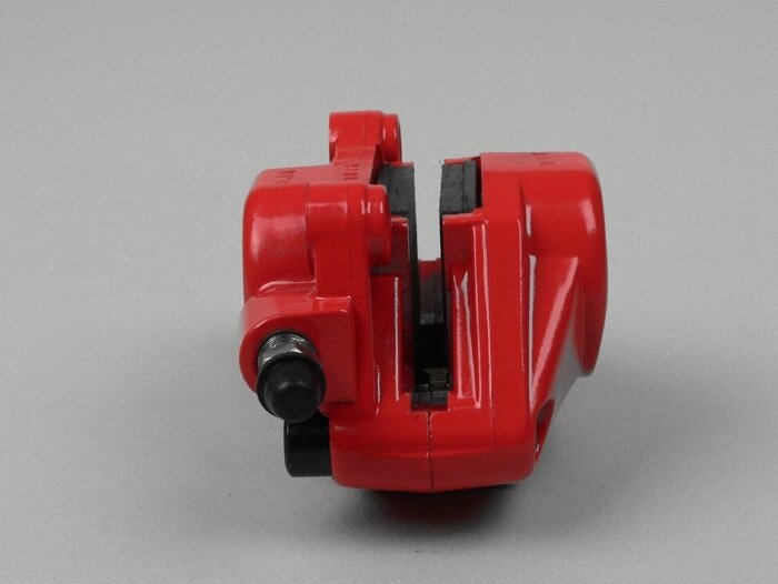 Brake caliper, rear -PIAGGIO, red- Gilera DNA 50 (ZAPC2700000001000, ZAPC2700001000001), Gilera Runner 1 125 (ZAPM0700000001001), Gilera Runner 1 180 (ZAPM0800000001001)
