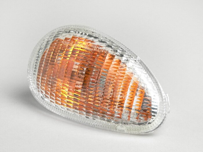 Indicator -PIAGGIO- ET2, ET4 front rhs - colourless