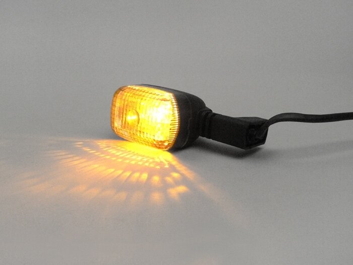 Blinker -GILERA- DNA 50-180, ICE 50, Nexus 500, Piaggio NRG Power 50 - smoked - vorne rechts/hinten links
