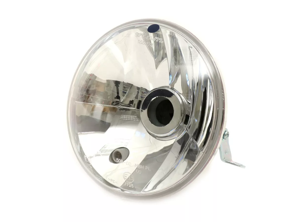 Headlight -PIAGGIO Ø=146mm- Vespa PX EFL - H4, clear glass, right hand traffic