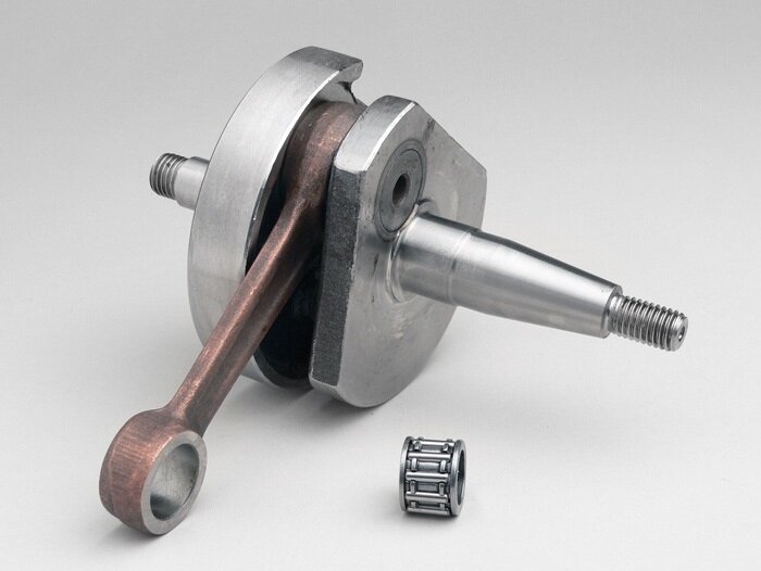 Crankshaft -MAZZUCCHELLI Standard (rotary valve)- Vespa V50, PK50 S (Ø 19mm cone)
