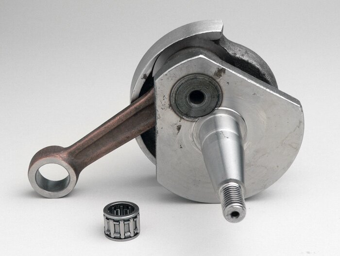 Crankshaft -MAZZUCCHELLI Standard (rotary valve)- Vespa V50, PK50 S (Ø 19mm cone)