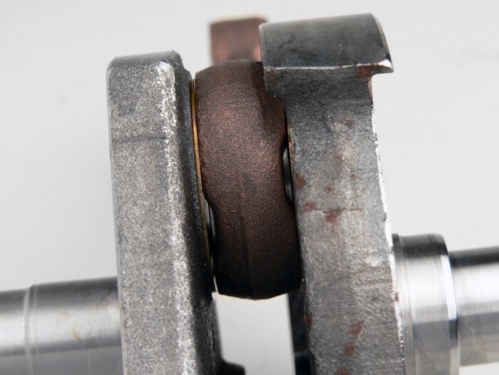 Crankshaft -MAZZUCCHELLI Standard (rotary valve)- Vespa V50, PK50 S (Ø 19mm cone)