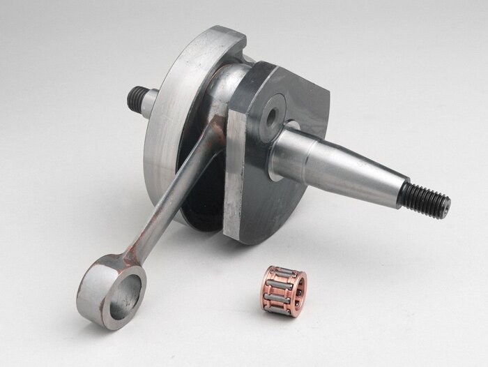 Crankshaft -MAZZUCCHELLI Racing (rotary slider)- Vespa V50, PK50 S (Ø 19mm cone)