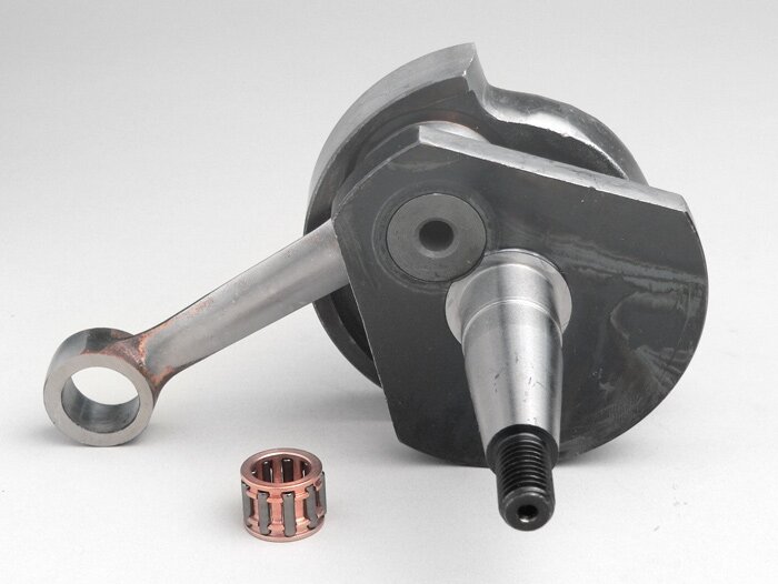 Crankshaft -MAZZUCCHELLI Racing (rotary slider)- Vespa V50, PK50 S (Ø 19mm cone)