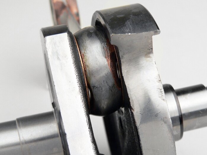 Crankshaft -MAZZUCCHELLI Racing (rotary slider)- Vespa V50, PK50 S (Ø 19mm cone)