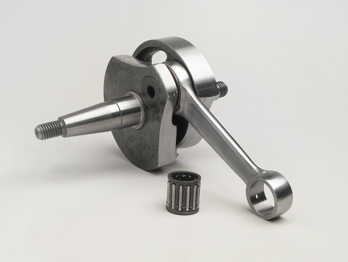 Crankshaft -MAZZUCCHELLI Racing (rotary slider)- Vespa PV125, ET3 125, PK80 S, PK125 S (Ø 19mm cone)
