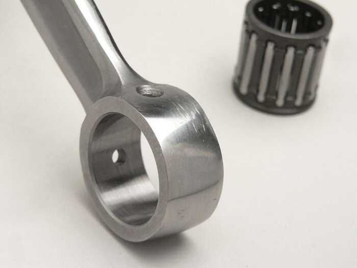 Crankshaft -MAZZUCCHELLI Racing (rotary slider)- Vespa PV125, ET3 125, PK80 S, PK125 S (Ø 19mm cone)