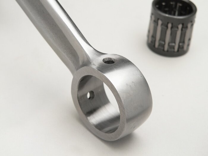 Vevaxel -MAZZUCCHELLI Racing (roterande ventil), 51 mm slaglängd, 97 mm vevstake- Omvandlingsaxel Vespa PK50 XL/XL2 till 125 cc (Ø 20 mm kon).