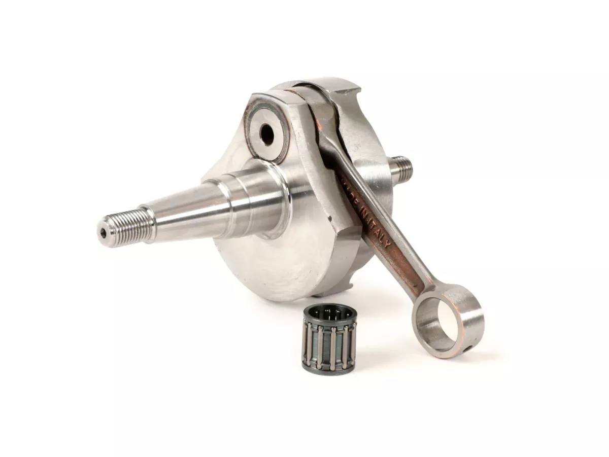 Crankshaft -MAZZUCCHELLI RACING (rotary valve), Super Competizione, 51mm stroke, 97mm connecting rod- Vespa PK125 XL2, PK125 ETS (Ø 24mm cone)
