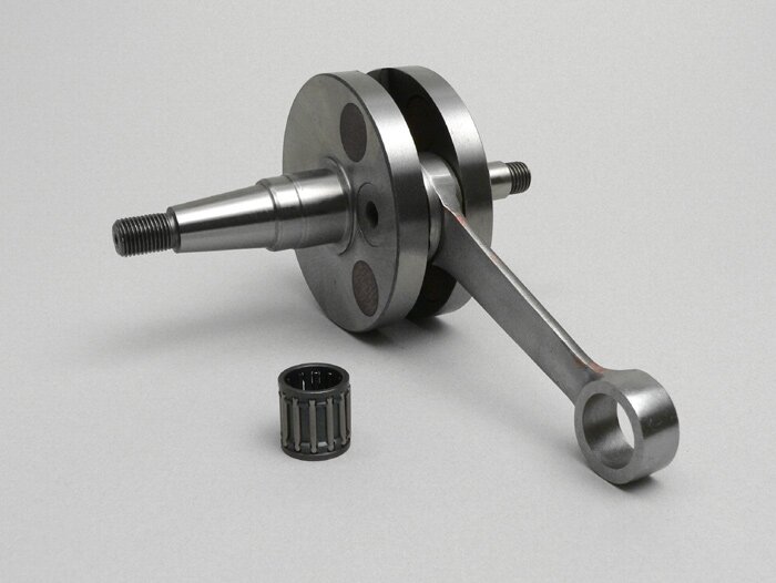 Crankshaft -MAZZUCCHELLI RACING (for diaphragm intake) full cheek 54mm stroke, 105mm connecting rod- Vespa PK125 XL2, PK125 ETS (Ø 24mm cone)