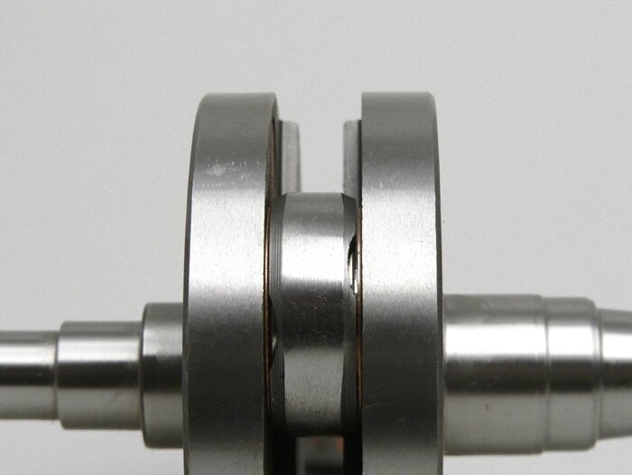 Crankshaft -MAZZUCCHELLI RACING (for diaphragm intake) full cheek 54mm stroke, 105mm connecting rod- Vespa PK125 XL2, PK125 ETS (Ø 24mm cone)