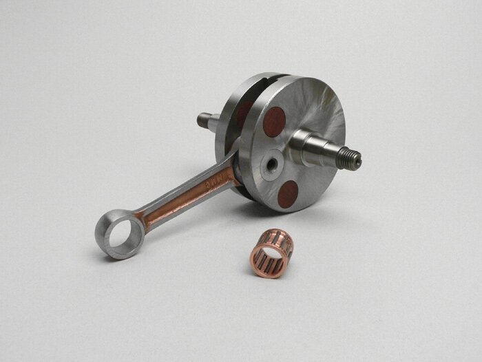 Crankshaft -MAZZUCCHELLI RACING (for diaphragm intake) full cheek 54mm stroke- Vespa PK125 XL2, PK125 ETS (Ø 24mm cone)