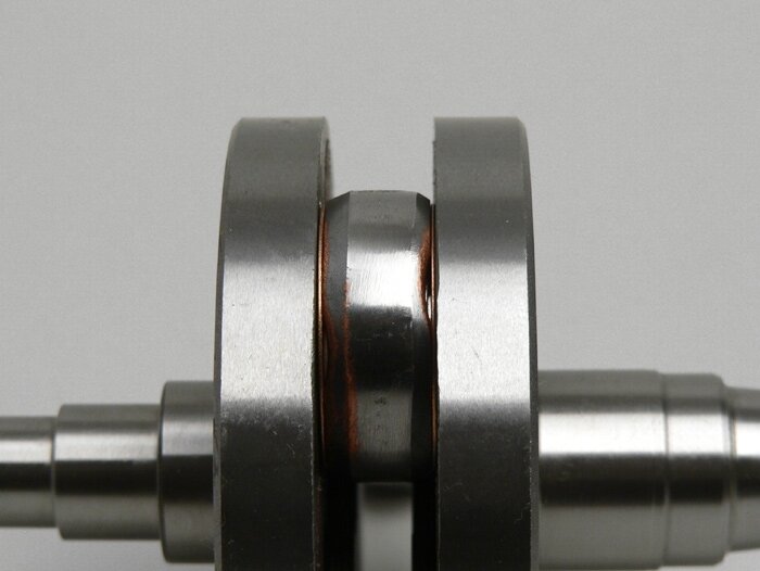 Crankshaft -MAZZUCCHELLI RACING (for diaphragm intake) full cheek 54mm stroke- Vespa PK125 XL2, PK125 ETS (Ø 24mm cone)