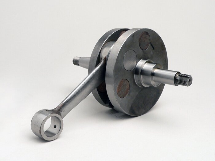 Crankshaft -MAZZUCCHELLI RACING (for diaphragm intake) full cheek (57mm)- Vespa PX125, PX150