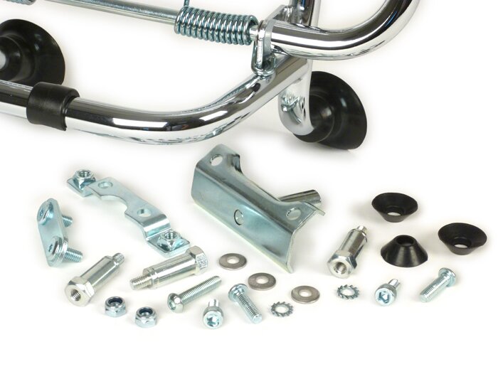 Gepäckträger klappbar vorne -PIAGGIO- Vespa GT, GTL, GTV, GTS 125-300 (-2018) - Chrom
