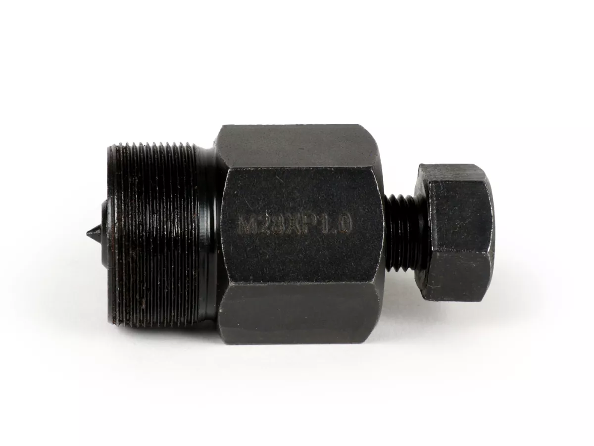 Avdragare -M28 x 1,0 (extern)- (typ polhjulavdragare Vespa PX, PK, Piaggio 125-180 ccm 2-takt)