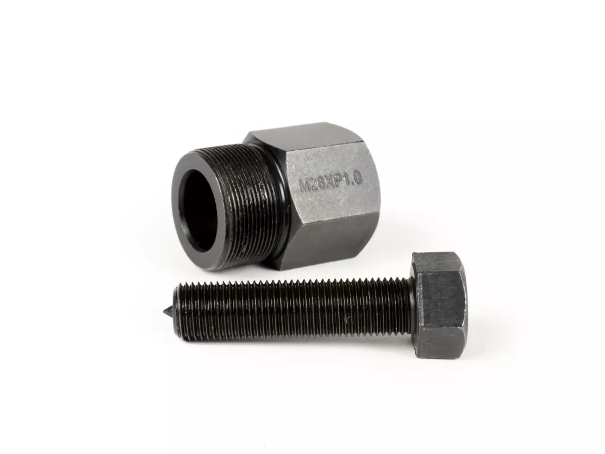 Avdragare -M28 x 1,0 (extern)- (typ polhjulavdragare Vespa PX, PK, Piaggio 125-180 ccm 2-takt)