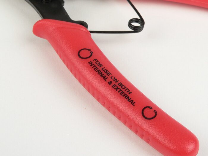 Circlip pliers -OEM-QUALITY- for internal and external circlips Ø=10-50mm (incl. 4 different heads 2 bent, 2 straight)