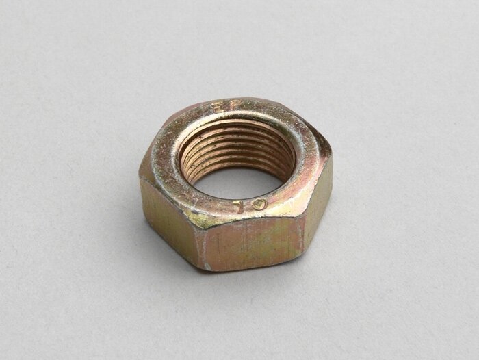 Nut flat type -DIN 936- M18 x 1.5 (used for crankshaft (drive side) Piaggio Master 400-500cc)