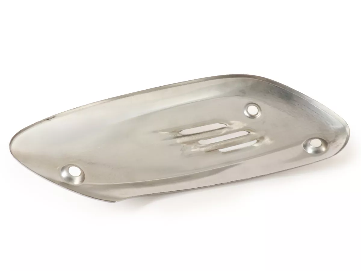 Plaque anti-chaleur pot d’échappement, acier inoxydable -PIAGGIO- Vespa GTS 300 HPE (ZAPMD3103, ZAPMD3104)