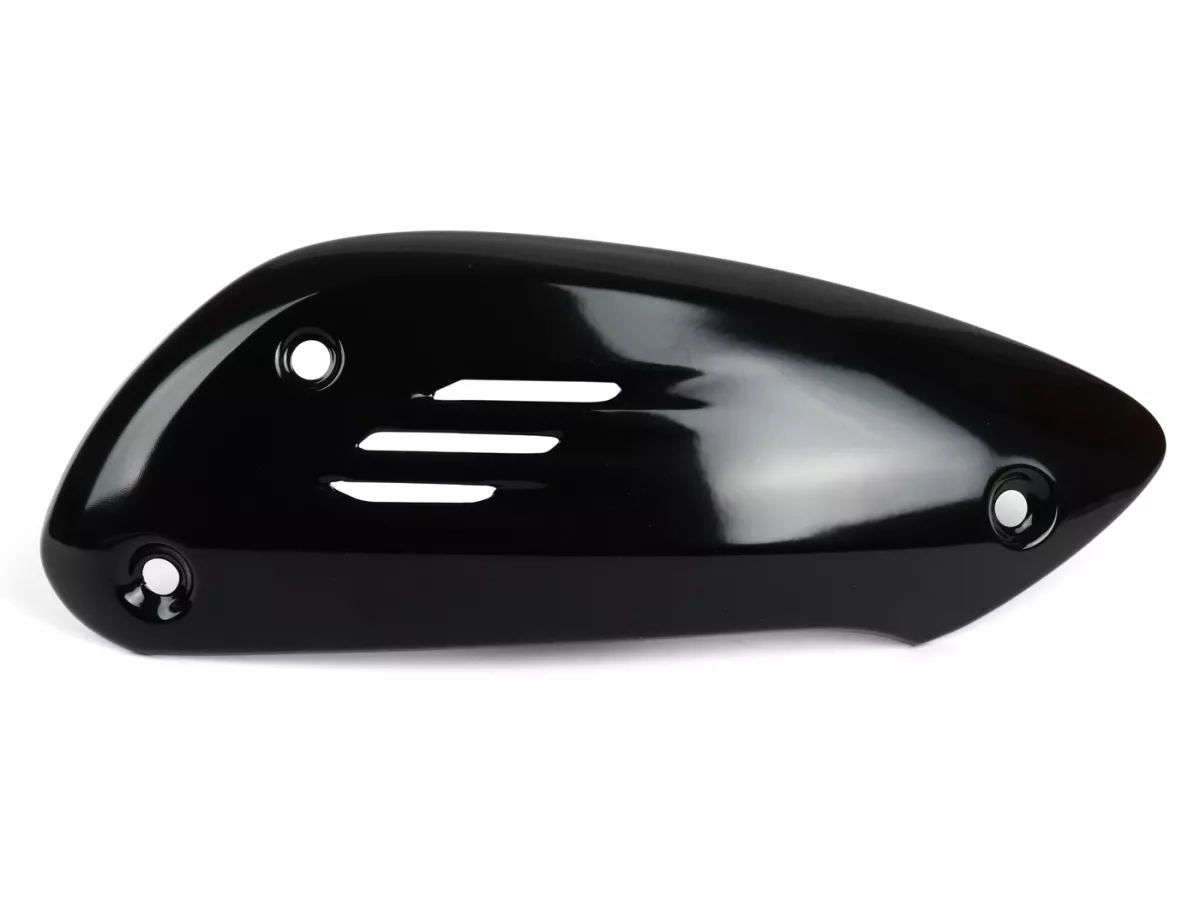Coperchio scarico, nero lucido -PIAGGIO- Vespa GTS 300 HPE (ZAPMD3103, ZAPMD3104)