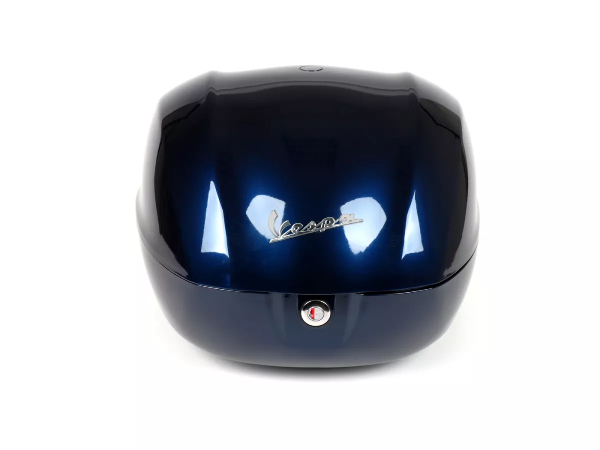 Topkoffer - PIAGGIO Vespa- 32l - blauw (DE_blue midnight 222/A) - Vespa Primavera 50 (ZAPC53100, ZAPC53200), Vespa Primavera 125 (ZAPM81100), Vespa Primavera 150 (ZAPM81200), Vespa Sprint 50 (ZAPC53101, ZAPC53201), Vespa Sprint 125 (RP8M82111, ZAPM81300, 